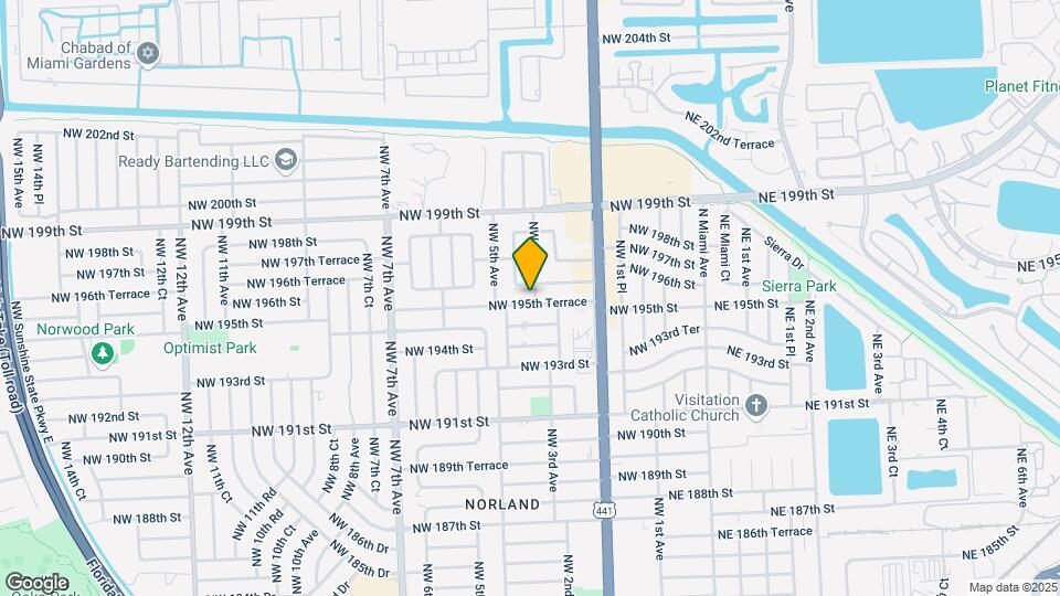331 NW 195th Terrace Map and Location Details