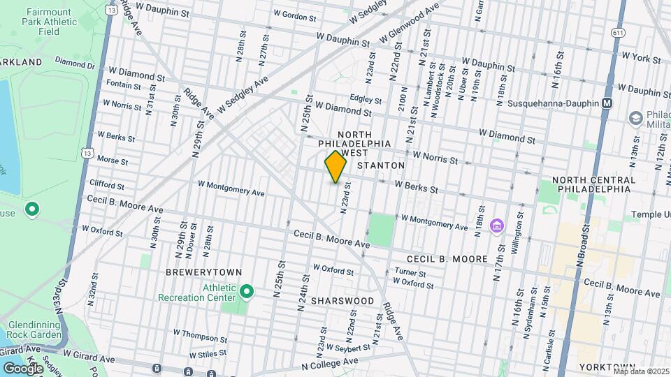1838 N Judson St Map and Location Details