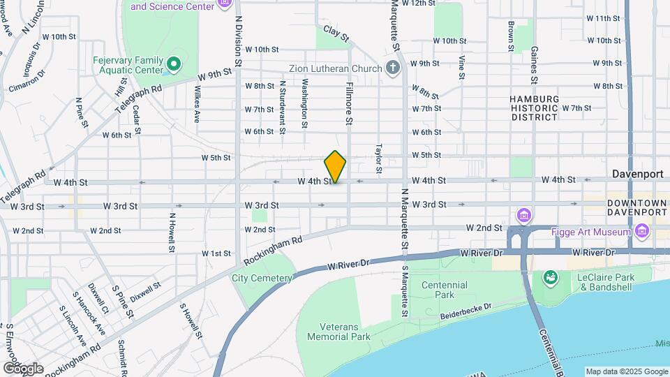 1421 W 4th St Map and Location Details