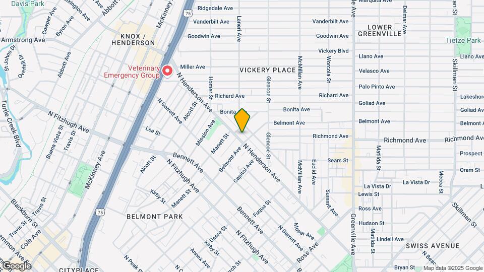 2510 N Henderson Ave Map and Location Details