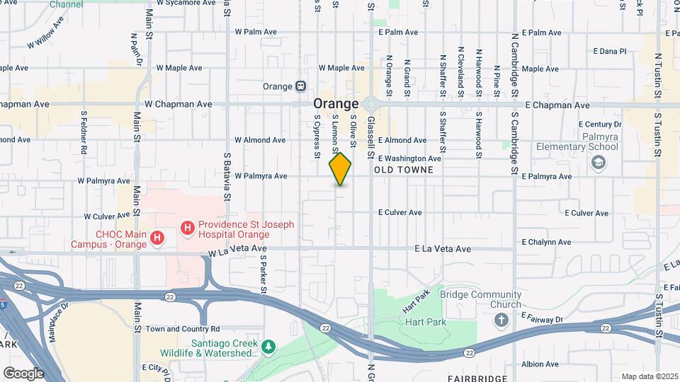 341 S Lemon St Map and Location Details