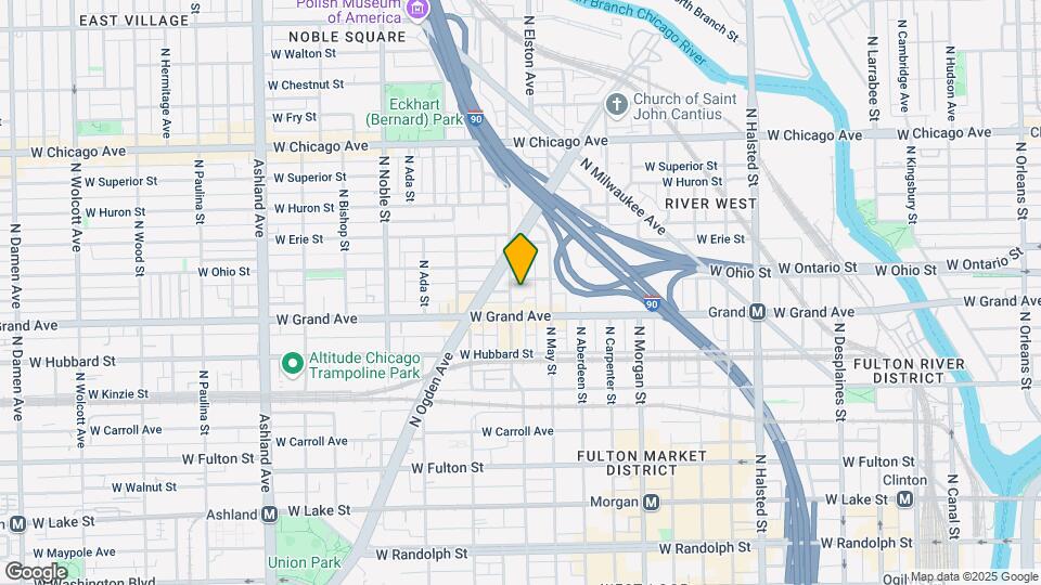 521 N Racine Ave Mapa y Detalles de la Ubicación