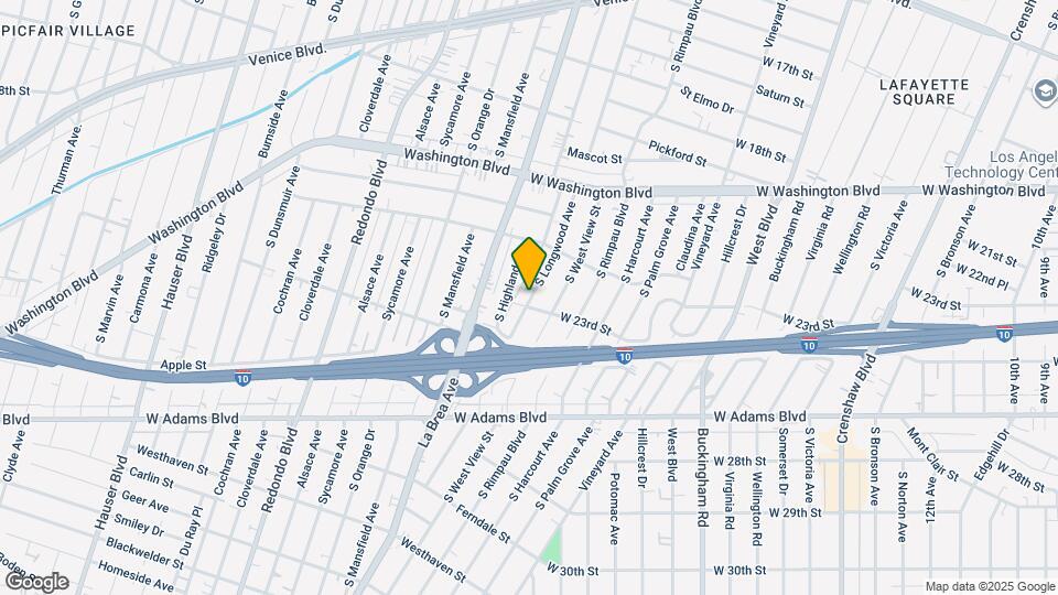 2229 S Longwood Ave Map and Location Details