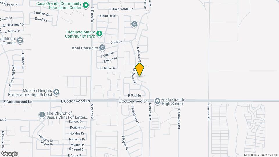 1674 N Hester Trail Map and Location Details