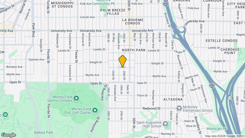 3546 29th St Map and Location Details