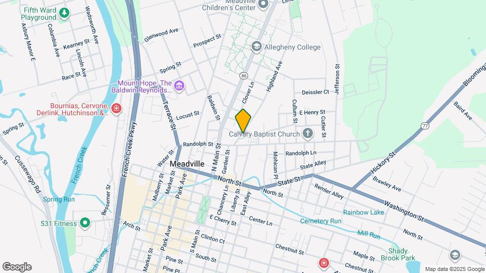 703 Highland Ave Map and Location Details