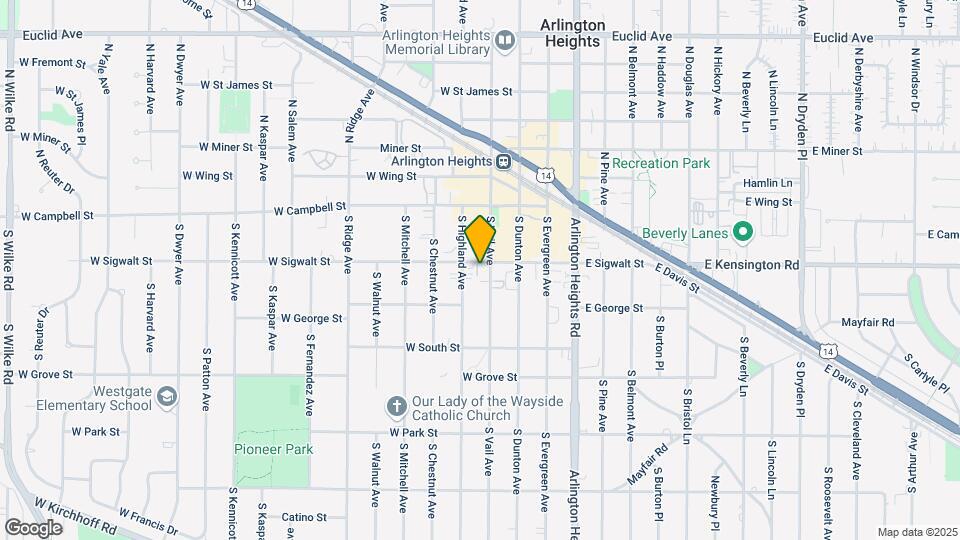 100 S Vail Ave Map and Location Details