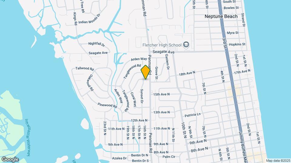 1717 Sunset Dr Map and Location Details