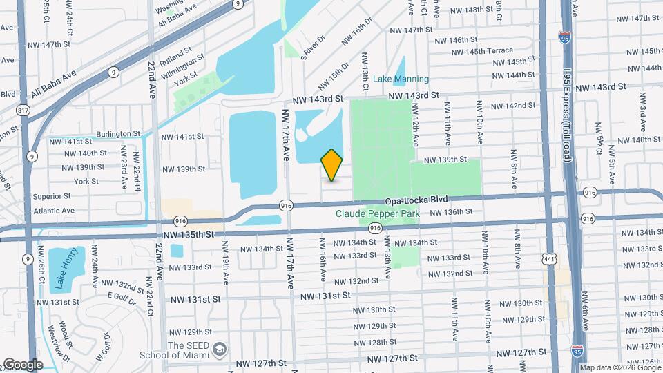 1461 NW 137th St Map and Location Details