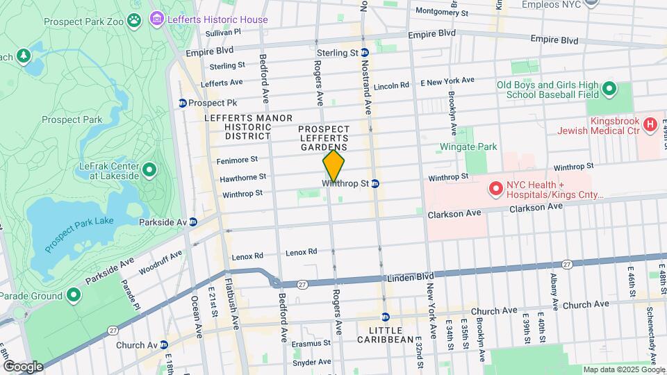 216 Winthrop St Map and Location Details