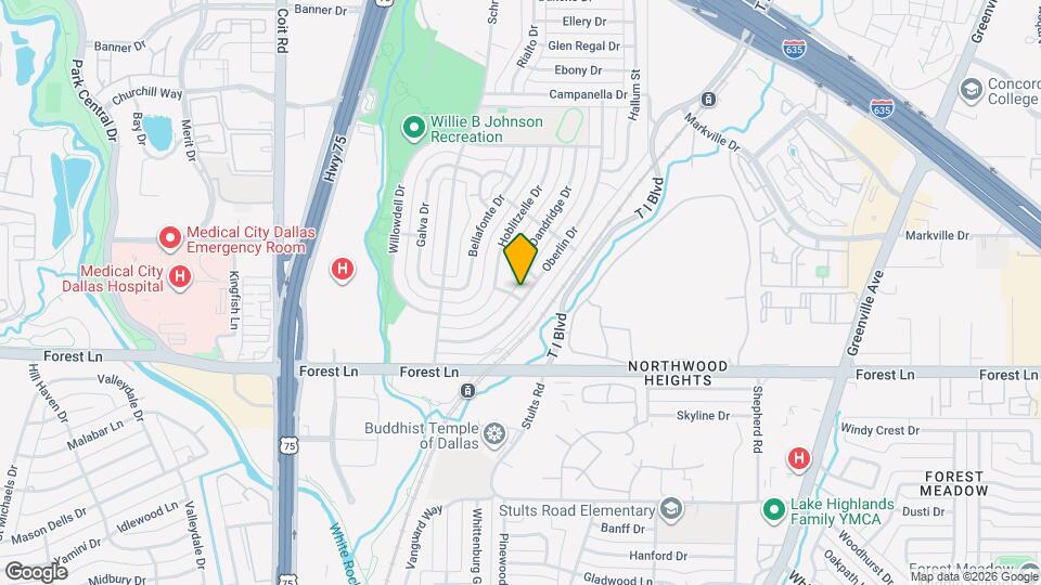 12005 Oberlin Dr Map and Location Details
