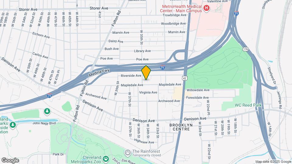 3418 Mapledale Ave Map and Location Details