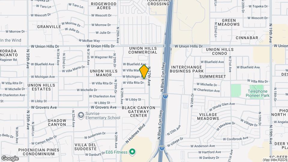 2712 W Villa Rita Dr Map and Location Details