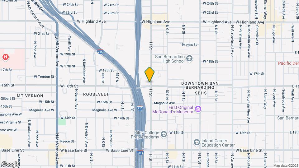 1604 N H St Map and Location Details