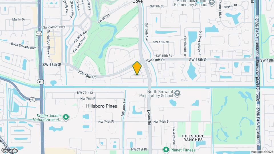 9095 SW 21st Ct Map and Location Details