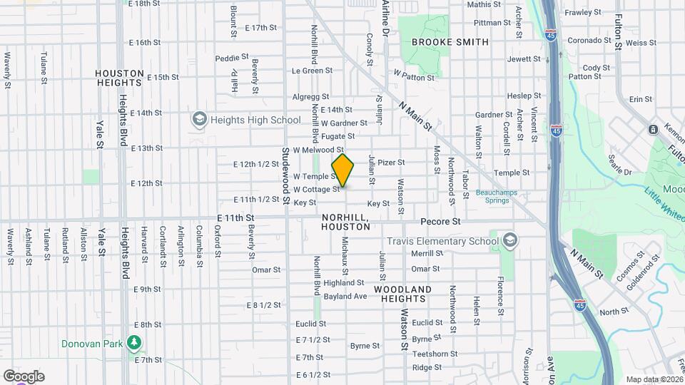 1002 W Cottage St Map and Location Details