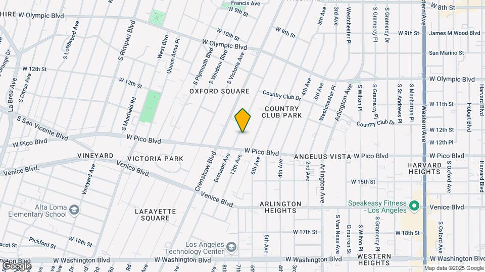 1234 S Bronson Ave Mapa y Detalles de la Ubicación