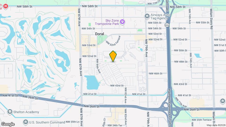 8222 NW 51st Terrace Map and Location Details