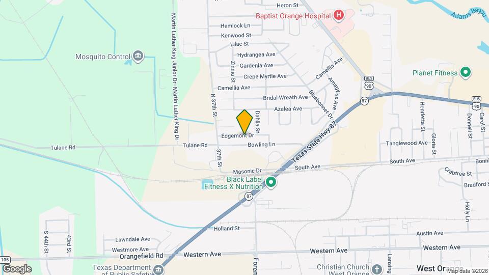 3603 Edgemont Dr Map and Location Details