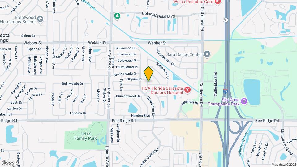 3411 Spainwood Dr Map and Location Details