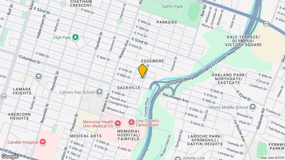 1320 E 58th St Mapa y Detalles de la Ubicación