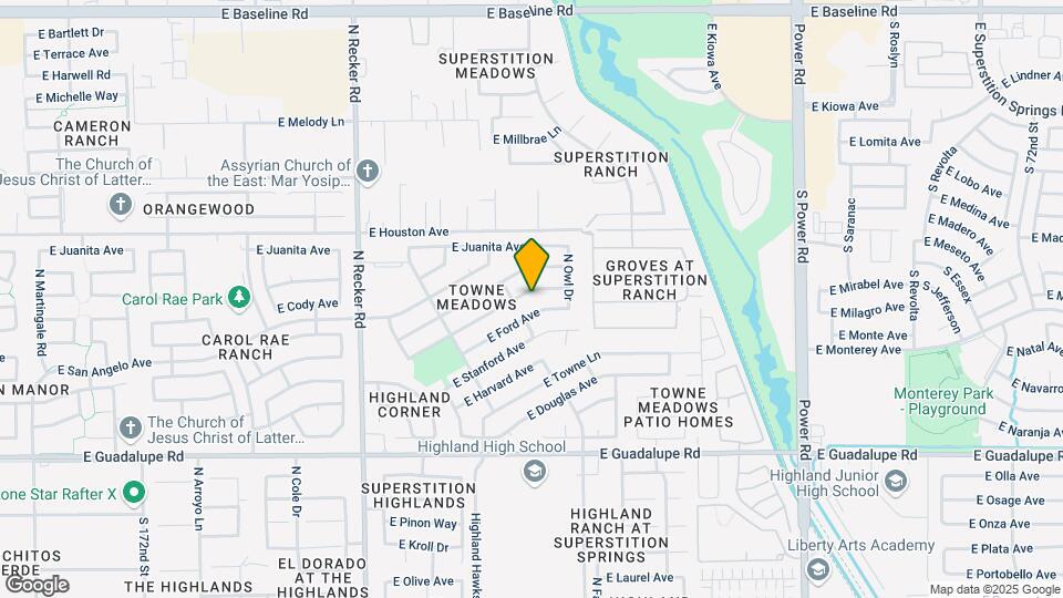 4307 E San Remo Ave Map and Location Details