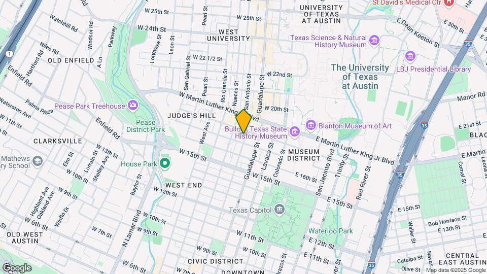 1704 San Antonio St Map and Location Details