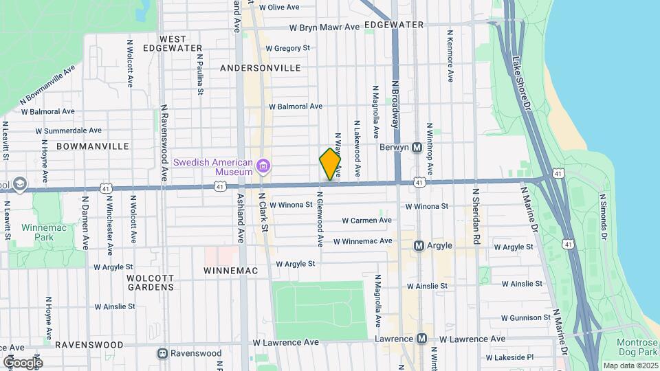 1342 W Foster Ave Map and Location Details
