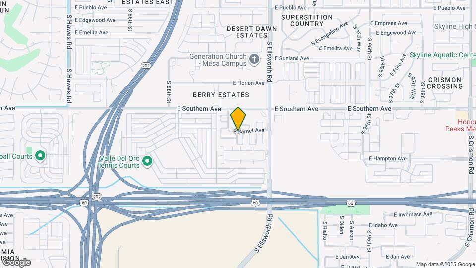 1303 S Mansard Mapa y Detalles de la Ubicación