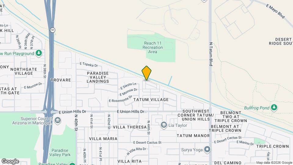 4356 E Sack Dr Map and Location Details