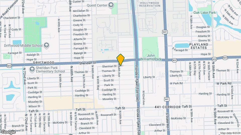 6390 Sherman St Map and Location Details