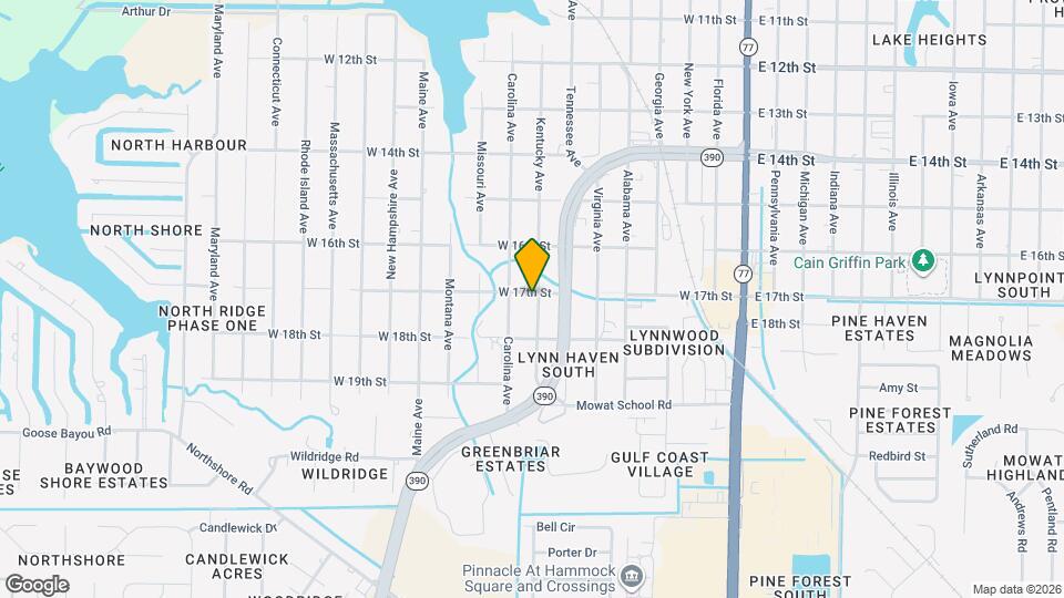 801 W 17th St Map and Location Details