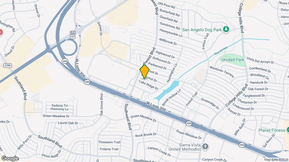 3834 Lake Ridge Dr Map and Location Details