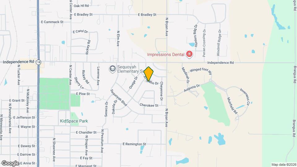 23 Arapaho Dr Map and Location Details