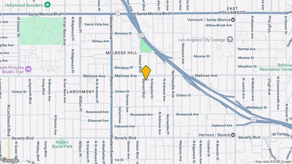 640 N Harvard Blvd Mapa y Detalles de la Ubicación