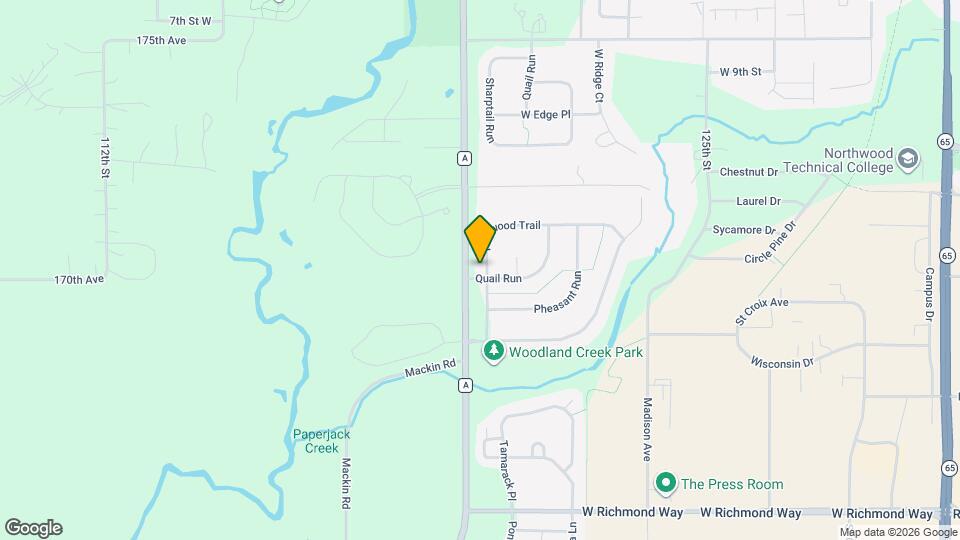 1285 Pinewood Trail Mapa y Detalles de la Ubicación