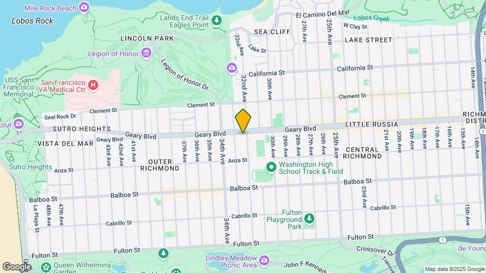 6815 Geary Blvd Map and Location Details