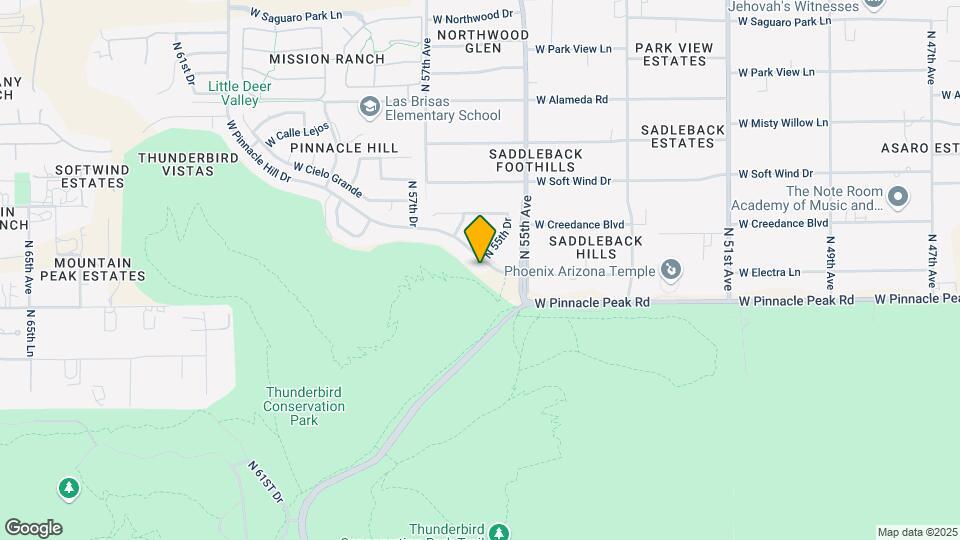 5529 W Pinnacle Hill Dr Map and Location Details
