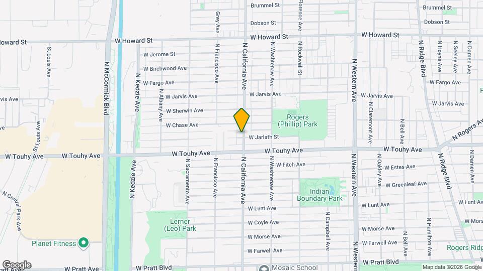 7238 N California Ave Mapa y Detalles de la Ubicación