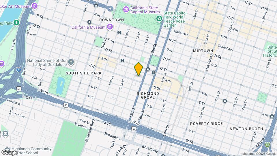 1413 S St Mapa y Detalles de la Ubicación