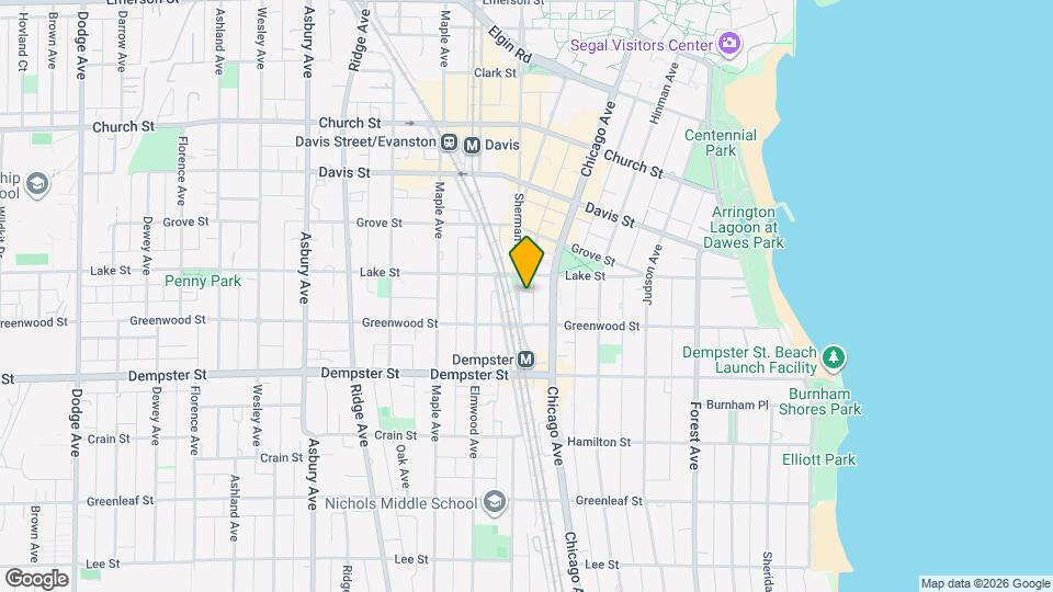 1421 Sherman Ave Map and Location Details