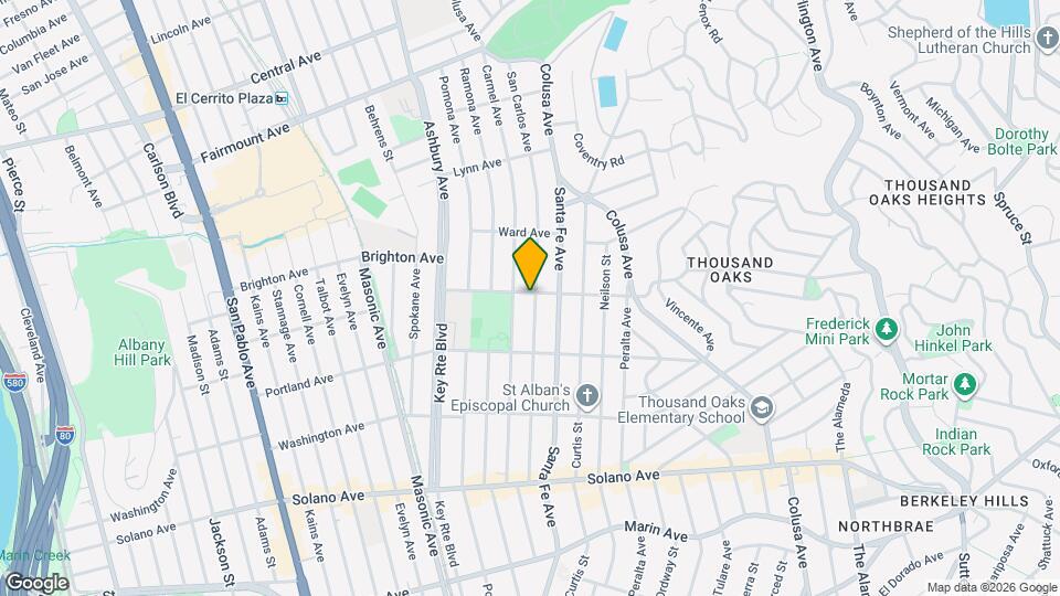 600 San Carlos Ave Map and Location Details