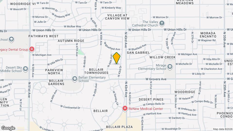4335 W Michelle Dr Mapa y Detalles de la Ubicación