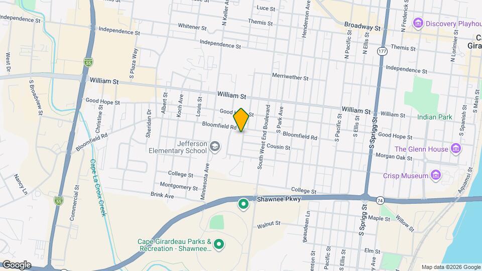 407 S Louisiana St Mapa y Detalles de la Ubicación