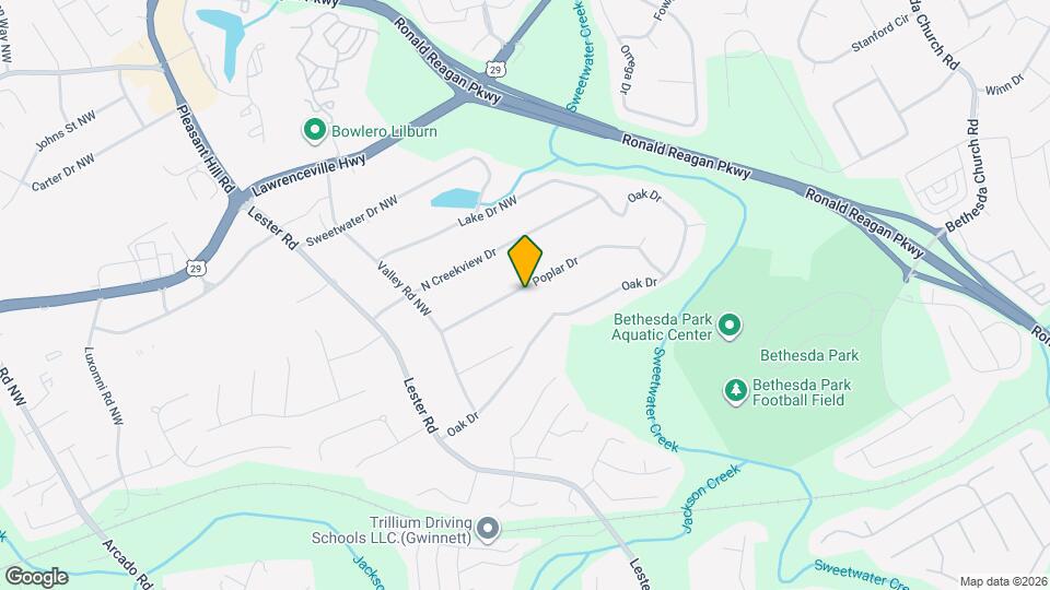 3376 Poplar Dr Mapa y Detalles de la Ubicación