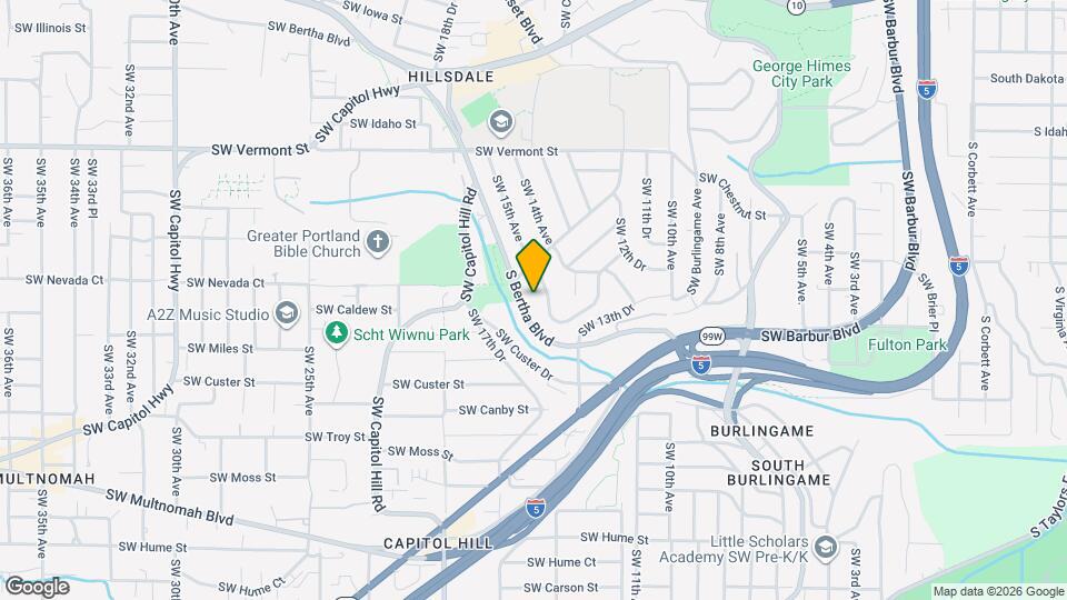 1501 SW Bertha Blvd Mapa y Detalles de la Ubicación