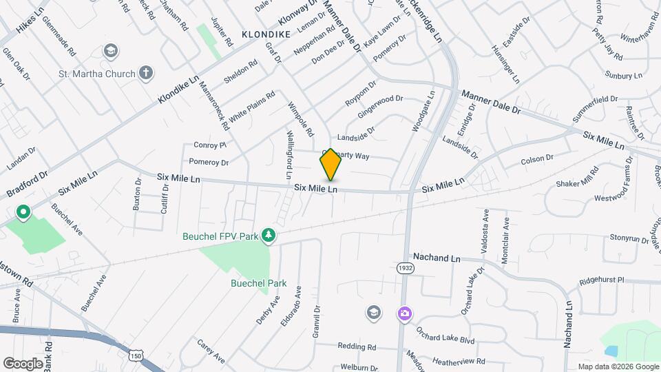 6605 Six Mile Ln Map and Location Details