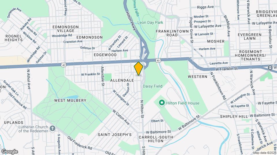 412 N Hilton St Mapa y Detalles de la Ubicación