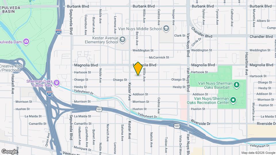 14829 Otsego St Map and Location Details