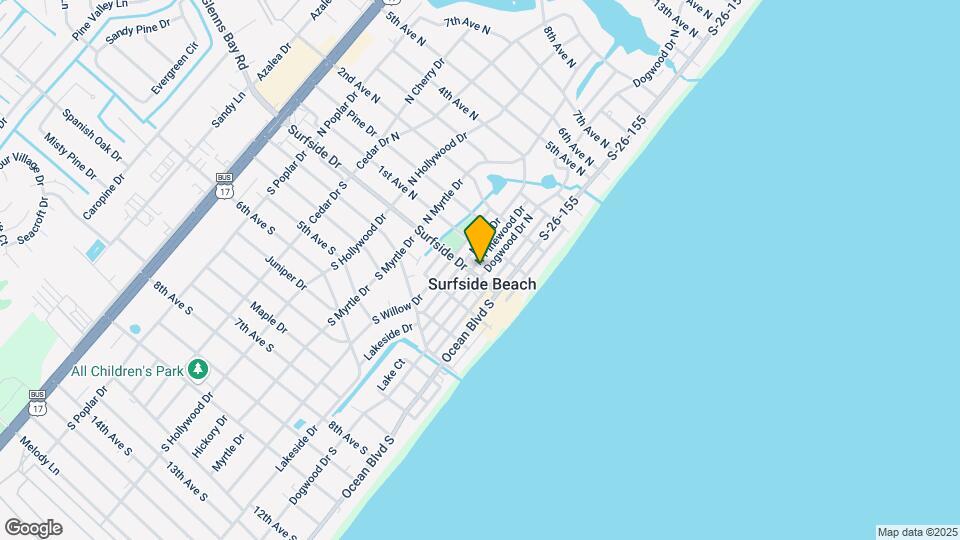 Ocean Terrace at Surfside Mapa y Detalles de la Ubicación